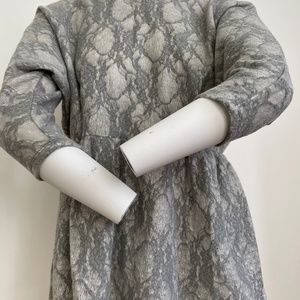 Bat sleeve wool blend top